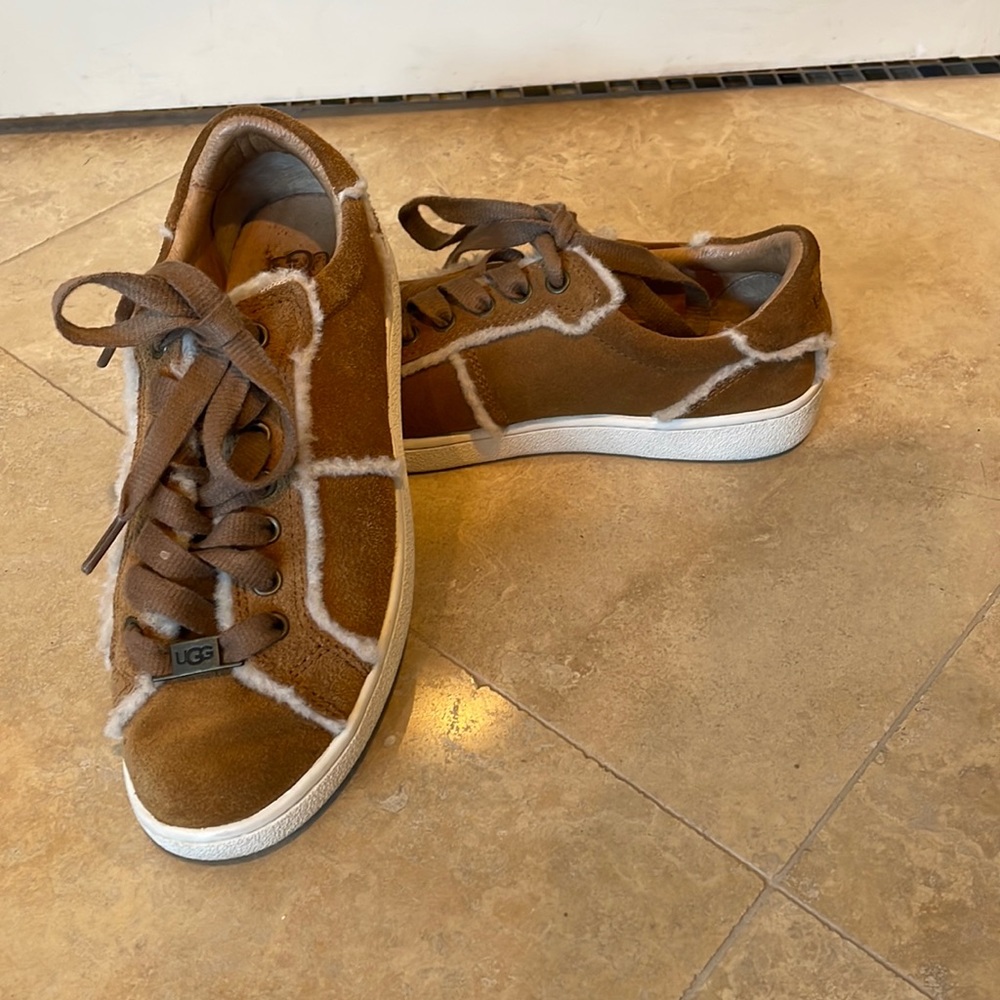 UGG Suede/leather Sneakers Camel color